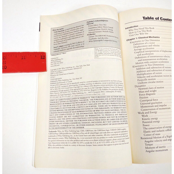 CliffsQuickReview Physics Adams, Scott and Huetinck, Linda Paperback Exam Prep - Picture 4 of 6